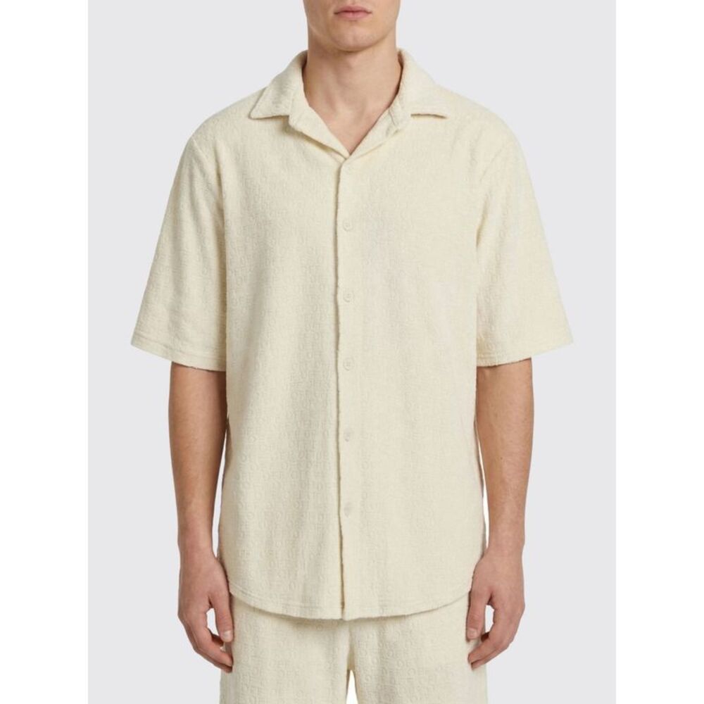 Off-White Shirt Men Yellow Cream